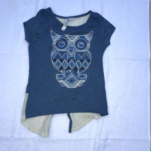 2 owl shirts from knit work and beutees